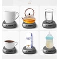 thumbnail image 6 of Coffee Mug Warmer, Cordless Mug Warmer, USB Rechargeable Mugs Warmer, with 3 Temperature Setting Electric Beverage Heater Plate, Heating Pad for Desk or Home Use Office Mugs Heater(wwx), 6 of 7