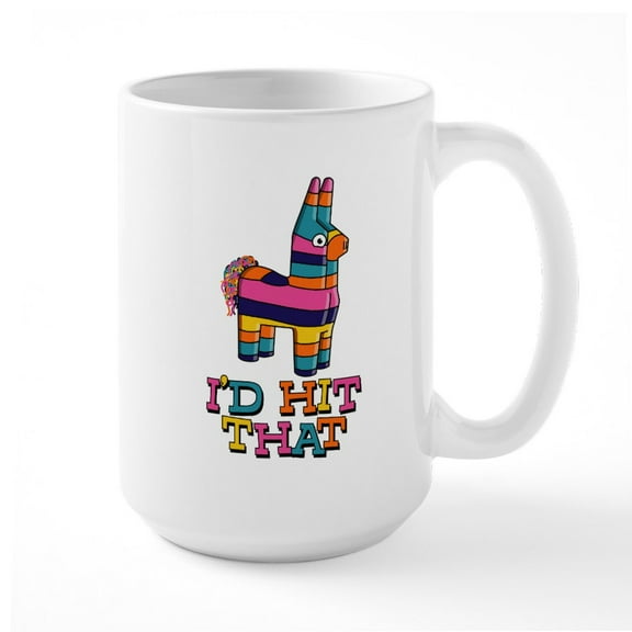 CafePress - I'd Hit That Mugs - 15 oz Ceramic Large White Novelty Mug