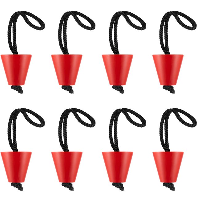 Kit de tapón de imbornal universal para Kayak de 8 piezas, tapones de silicona para imbornales, orificios de drenaje, tapón con cordón BANYUO Hogar