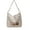 White, variant on CoCopeaunts Corduroy Tote Bag for Women Snap Satchel Bag Cute Large Handbag Students Crossbody Shoulder Bag with Pockets