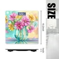 thumbnail image 2 of Bathroom Scale, Highly Accurate Digital Body Scale,Precisely Measures Weight up to 400 lbs-Colorful Flowers In Glass Vase On Table With Blurred Background, 2 of 4