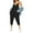 Black, variant on TAGOLD Womens Summer Jumpsuit,Women's Summer Casual Breathable Comfort Sports Suspender Solid Color Jumpsuit Pants
