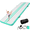 Green, variant on FEMCHIC 13 ft Inflatable Air Gymnastics Training mat, Tumbling Mat with Electric Pump, 4'' Thick Tumble Track for Home, Cheerleading, Gym, Water, Yoga, Outdoor