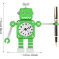 thumbnail image 4 of Reloj Despertador Robot Oso de Fresa Analógico Ultra Silencioso Verde, 4 of 5