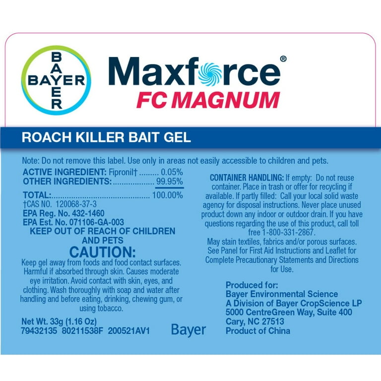 Maxforce Fc Magnum Roach Killer Bait Gel Label Sale Cheap www