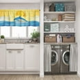 thumbnail image 3 of LALILO Kitchen Curtain Valance Sky Rock Mountain You Can Scary Rod Pocket Window Curtain 52"x 18" Set of 2, 3 of 7