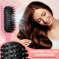 thumbnail image 3 of Curl Defining Brush, Curly Hair Brush Products With 3 Pcs Slick Back Hair Brush Set Bristle Brush Edge Control Teasing Comb for women (Purple), 3 of 4
