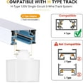 thumbnail image 4 of VANoopee 5-Color LED Track Lighting Heads H Type Track Light Heads Dimmable Bright Rail Ceiling Spotlight Fixtures Accent Art Task, 2000K-6000K, Flicker Free CRI90+ 24° 10W 800lm, White, 6 Pack, 4 of 5