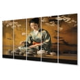 thumbnail image 2 of Designart "Tea Ceremony Asian Painting III" Asian Metal Art Print Set, 2 of 5