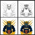 thumbnail image 5 of Game Garment Basketball Team Fan Sports Crewneck Short Sleeve Mens T Shirts - Basketball Graphic Tees Men - Indiana Navy XS-3XL, 5 of 5