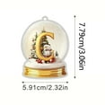 thumbnail image 3 of SRUILUO Christmas Ornaments Ball 1PCS, 8cm/3.15in Shatterproof Christmas Bulbs, Hanging Decorations Balls for Wreath, Xmas Tree, Holiday, Wedding, Party Decor, 3 of 4