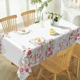 thumbnail image 3 of Mizhona Vintage Floral Tablecloth Rectangle,Spring Nature Table Cloth for Kitchen Dinner Decor,60"x120", 3 of 5