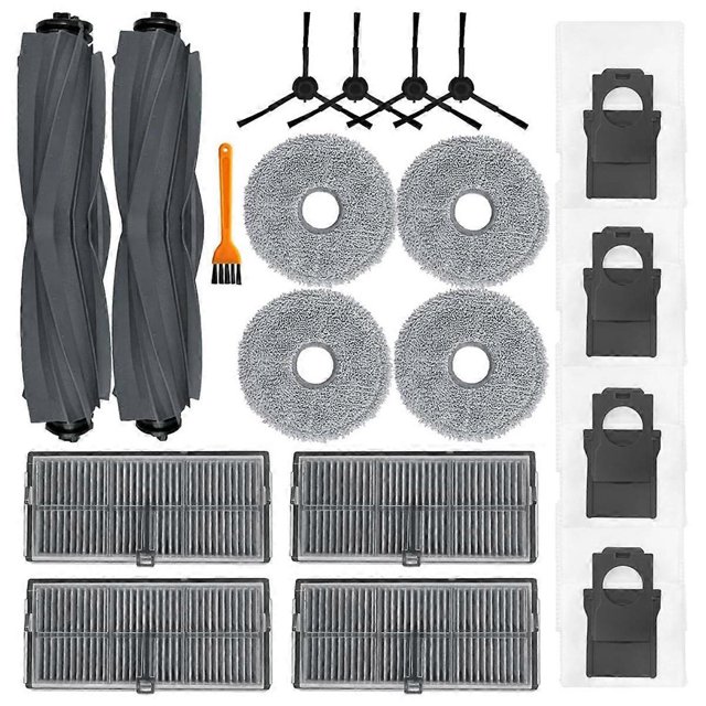 For X30 Ultra X30 Robot Vacuum Cleaner Spare Parts Main Side Brush Hepa Filter Mop Pads Dust Bags