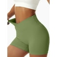 thumbnail image 6 of Sociala Women's Workout Gym Shorts Booty V Cross Yoga Biker Shorts, 6 of 6