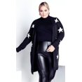 thumbnail image 1 of Evans Women's Plus Size Starry Soft Knit Relaxed Fit Cardigan, 1 of 5