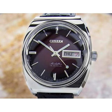 Citizen Manhattan Mens Made In Japan Vintage Manual Wind Rare 1970s Watch (Best Manual Wind Watches)