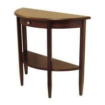 Hall / Console Table; Half Moon with Drawer; Shelf