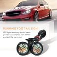 thumbnail image 3 of 2 Pcs 12V 23Mm Dual Color Switchback 4014 12 Led Drl Eagle Eye Daytime Light,2 * Dual Color Eagle Eye light,White light & yellow light, 3 of 5