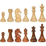 Nero High Polymer Extra Heavy Weighted Chess Pieces with 4.25 Inch King and Extra Queens Pieces Only No Board