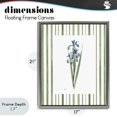 thumbnail image 4 of Stupell Industries Farmhouse Spring Irises with Stripes Gray Floating Frame Canvas Art, 17 x 21, by Nan, 4 of 8