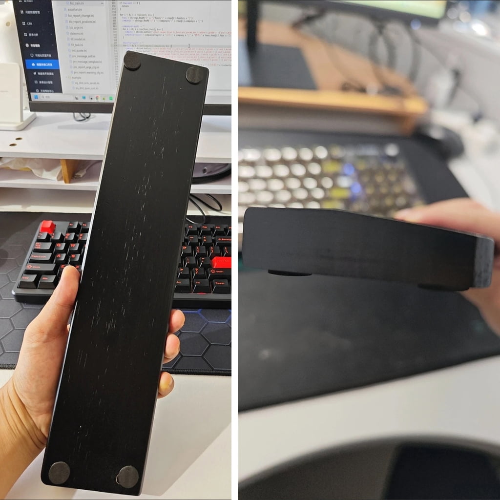 Natural Wood Keyboard Wrist Pad For Gaming and Typing Comfort Wrist Rest
