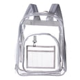 thumbnail image 2 of MuXiKeJi Clothes Clear Backpacks for School, Large Heavy Duty Bookbag, See Through Transparent Back Pack for Work Sport Travel - Leopard Pink, 2 of 5