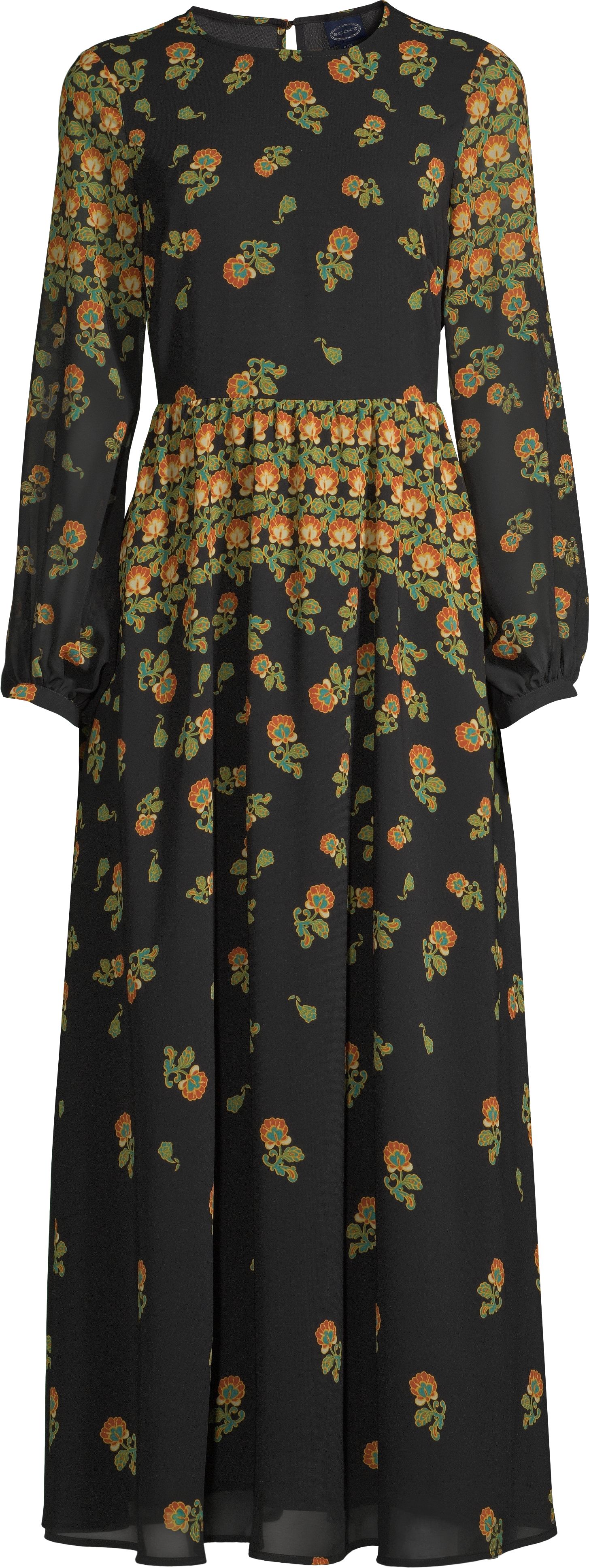 Scoop Blouson Sleeve Maxi Dress Floral Print Women's - image 4 of 5