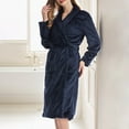 thumbnail image 2 of Fleece Nightgown for Women Long Sleeve Fuzzy Dress for Women Winter Nightgowns Womens Robes Long Flannel Nightgown Women, 2 of 5