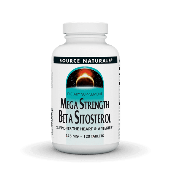 Source Naturals Mega Strength Beta Sitosterol , Supports the Heart Arteries* 375 mg - 120 Tablets