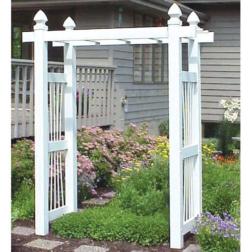 Dura-Trel Courtyard 7.5-ft. Vinyl Pergola Arbor by KidKraft
