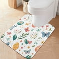 thumbnail image 2 of Yayeee Bath Rug for Bathroom Floor Non Slip Rectangle Fluffy Soft Absorbent Mat, 16"x24", Red Easter Eggs, 2 of 7