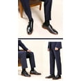 thumbnail image 7 of Santimon Men Dress Shoes Wingtip Casual Monk Shoes for Wedding Prom Party Formal Occasions Black US 9.5, 7 of 7