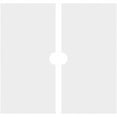 thumbnail image 4 of 18"OD x 2"ID x 6 1/4"C x 1"P Rubik Architectural Grade PVC Contemporary Ceiling Medallion, Two Piece, 4 of 11