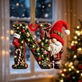 thumbnail image 4 of Linnome 2D Acrylic Christmas Letter Ornaments Personalized Xmas Tree Hanging Letter Pendants Festive DIY Decorative Accessories For Home Holiday Party Christmas Tree Decoration Gift Idea Supply, 4 of 6