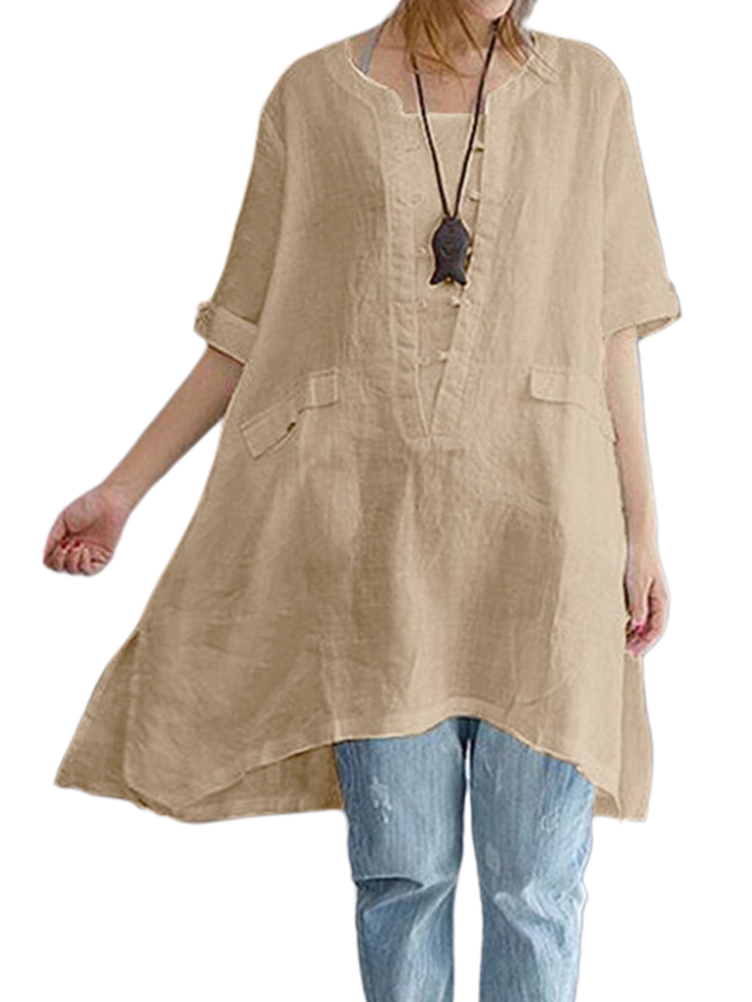 Niuer Women Casual Short Sleeve Shirts 