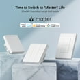 thumbnail image 3 of SONOFF SwitchMan 2 Gangs Smart Wall Switch M5 Matter White Physical buttons Works with Alexa Google Home and Apple Home, 3 of 12