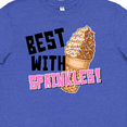 thumbnail image 4 of Inktastic Best with Sprinkles Ice Cream Twist Cone Youth T-Shirt, 4 of 5