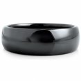 thumbnail image 2 of Tapered Polished Black Ceramic Ring, 2 of 2