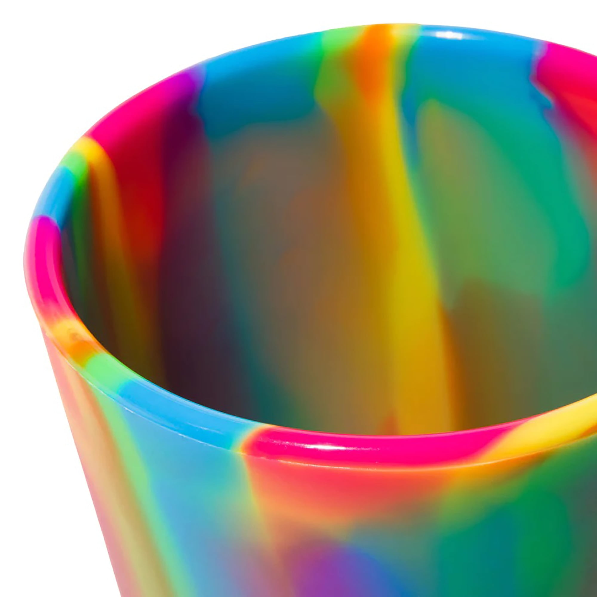 Silipint: Silicone Pint Glasses: 6 Pack Hippie Hops - 16oz Unbreakable Cups, Flexible, Hot/Cold, Non-Slip Easy Grip