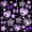 Black Purple 01, variant on Feelyou Cartoon Leopard Bow Twin Bedding, Cute Zebra Heart Bedding Comforter Set, Black White, Black Reversible, 7pcs