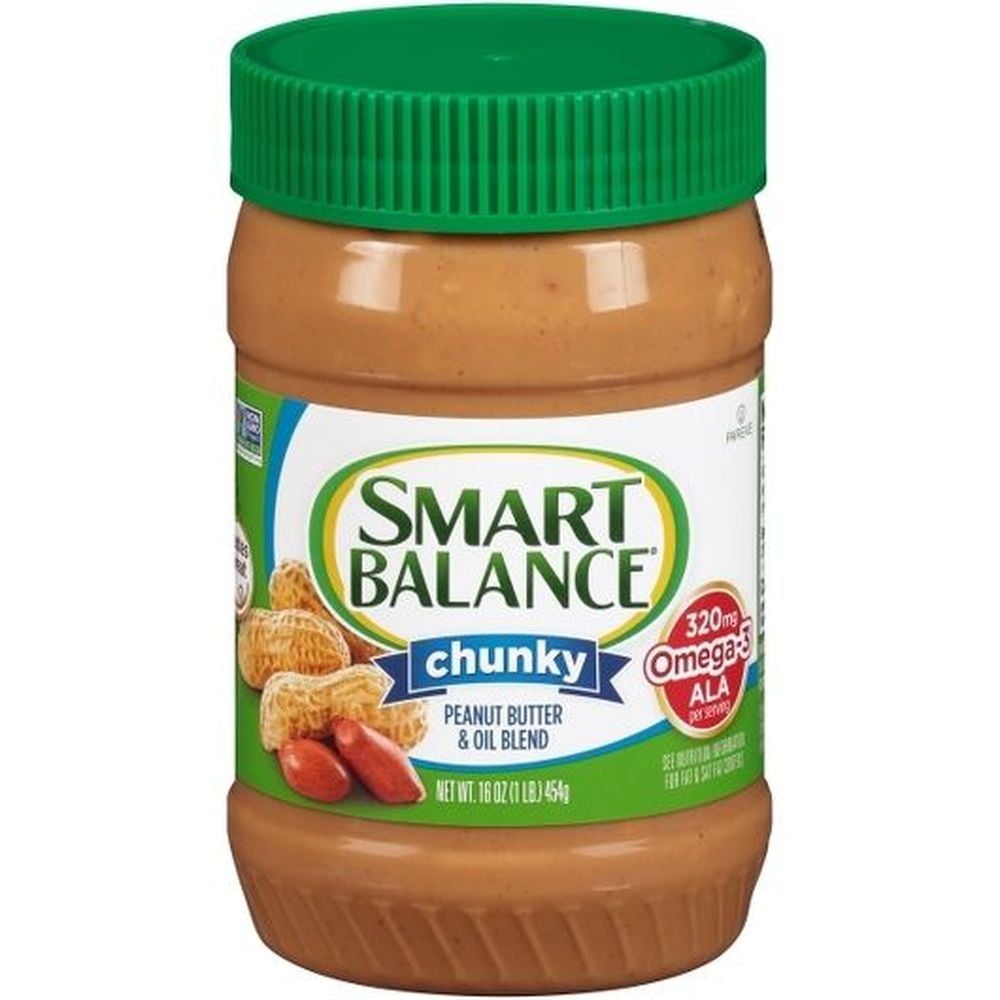 Smart Balance Rich Roast Chunky Peanut Butter, 16 Ounce -- 12 per Case.