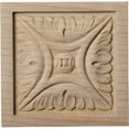 thumbnail image 1 of Ekena Millwork ROS03X03X00MDCH 3 in. W x 3 in. H x .62 in. D Small Middlesborough Rosette- Cherry- Architectural Accent, 1 of 1