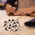 thumbnail image 3 of MasteelfCA 300pcs Craft Rivets DIY Square Two Feet Studs Spikes Double-legged Studs, 3 of 9