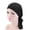 Black, variant on AKEGAMN Fashion Women's Reversible Satin Lined Sleep Cap Polyester, Purple One Size