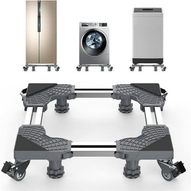 Mini Fridge Stand with Wheels Washer Dryer Pedestals Adjustable Base for Laundry Appliances Gray TY091 Waterproof Kitchen