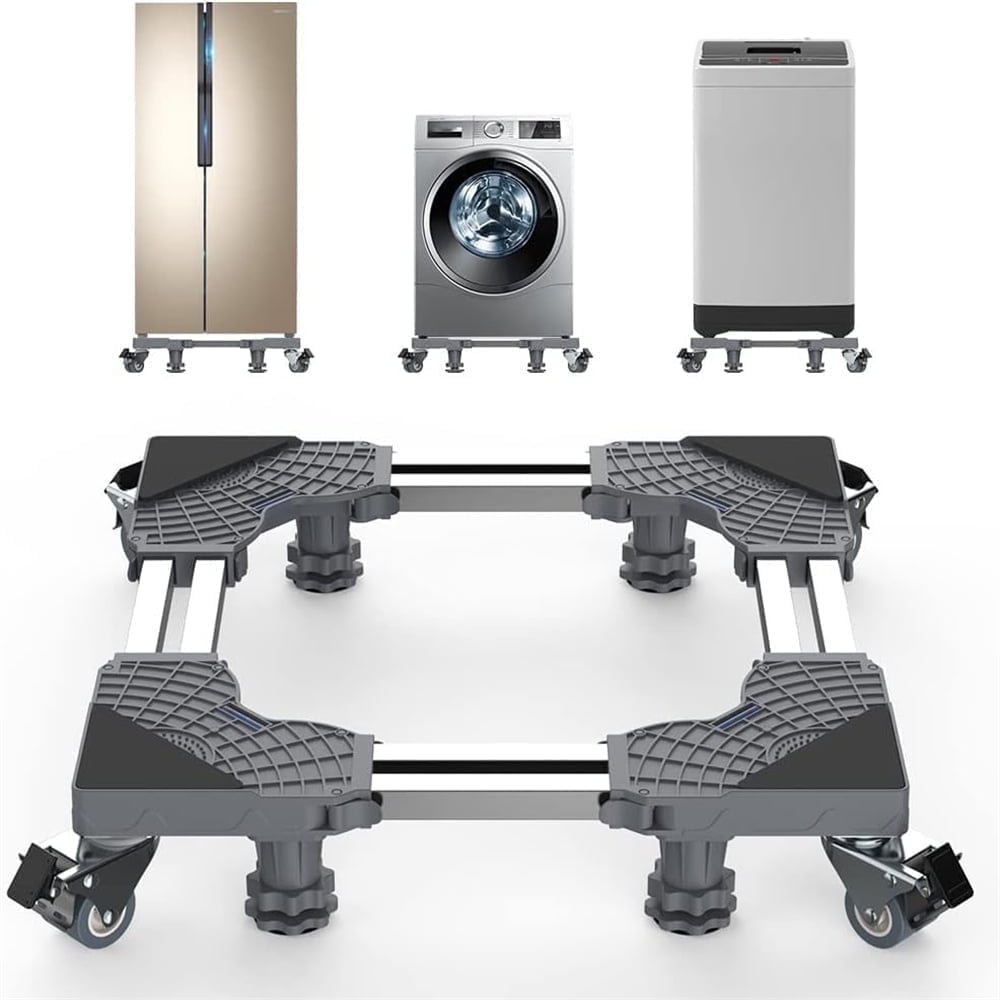 Mini Fridge Stand with Wheels Washer Dryer Pedestals Adjustable Base for Laundry Appliances Gray TY091 Waterproof Kitchen