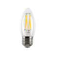 thumbnail image 3 of Great Value LED Light Bulb, 3W (40 Watts Equivalent), B10 Deco Lamp, E26 Medium Base, Dimmable, Soft White, 13yr, 4 Pack, 3 of 9