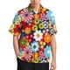 thumbnail image 2 of Blusas con gráficos de flores coloridas para hombres, ropa con estampado floral 3D brillante, camisas de playa, estética de vacaciones, Y2k, camisetas de manga corta para niños, 2 of 5