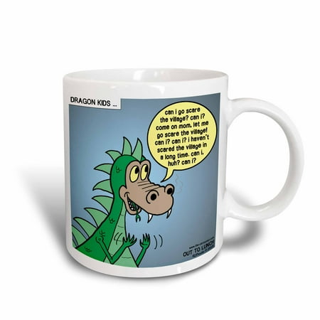 - 3dRose Dragon Kids, Ceramic Mug, 11-ounce