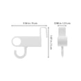 thumbnail image 2 of HAMPPLIES 2Set Heated Towel Rack Rectangular White for Drying Clothes and Towels at Home, 2 of 8